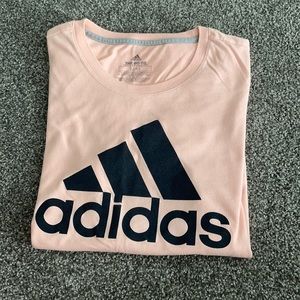 pink adidas cotton tee shirt!